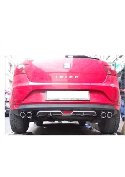 Seat Ibiza Parlak Siyah Reflektörlü Arka Difüzör -4 Egzozlu Difrizör- fiyatları