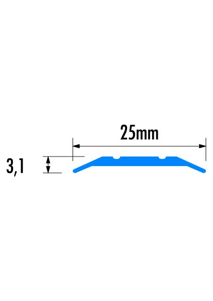 Düz Geçiş Profili Boy:2.7m