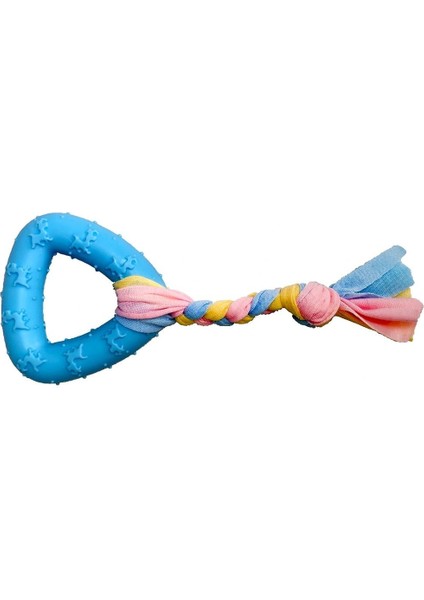 Diş Ipli Kauçuk Üçgen Köpek Oyuncağı 20 cm