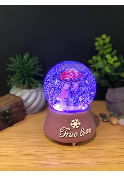 Çiko Toys True Love Romantik Çiftler Püskürtmeli Müzikli ve Işıklı Büyük Boy Kar Küresi modelleri