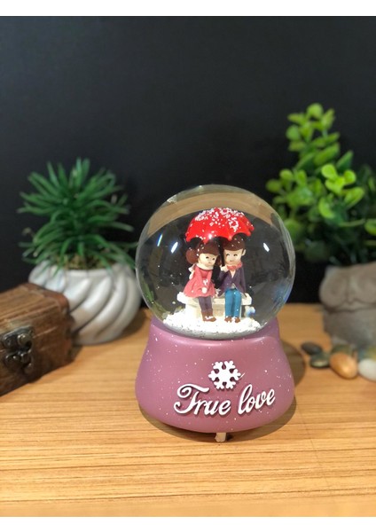 Çiko Toys True Love Romantik Çiftler Püskürtmeli Müzikli ve Işıklı Büyük Boy Kar Küresi fırsatları
