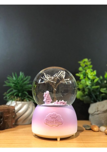 Çiko Toys Ağaç Temalı Kendinden Püskürtmeli Müzikli ve Işıklı Büyük Boy Kar Küresi