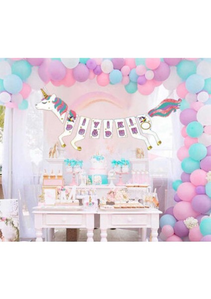 Flama Unıcorn At Şeklinde Iyiki Doğdun Simli Pk:1 fırsatları