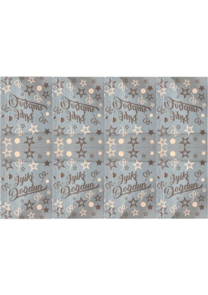 Masa Örtüsü Iyiki Doğdun Mavi 120X180 cm Pk:1 fiyatları