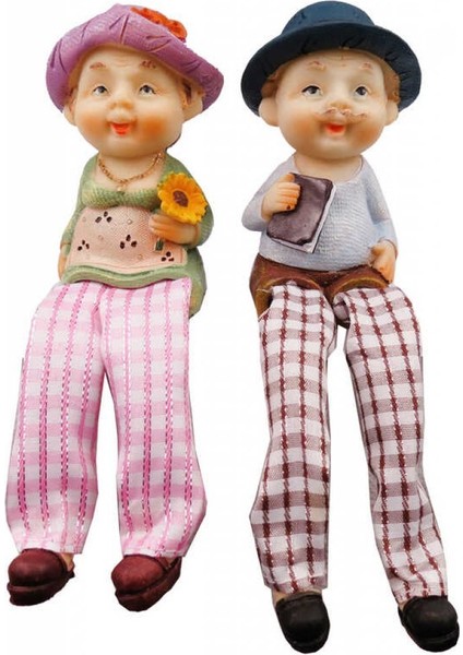 Hediyelik Biblo Nene ve Dede Set Pk:2