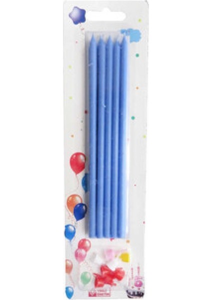 Mum Pastel 15 cm Mavi Pk:10