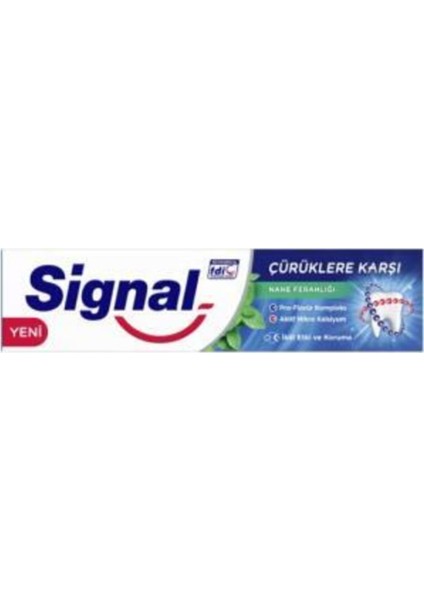 Çürüklere Karşı Nane Ferahlığı Diş Macunu 100 ml 12 Adet