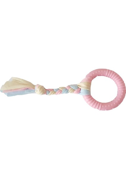 Halat Düğümlü Kauçuk Halka Köpek Oyuncak 23 cm