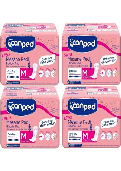 Mesane Pedi Ultra Medium - Orta 12'li x 4