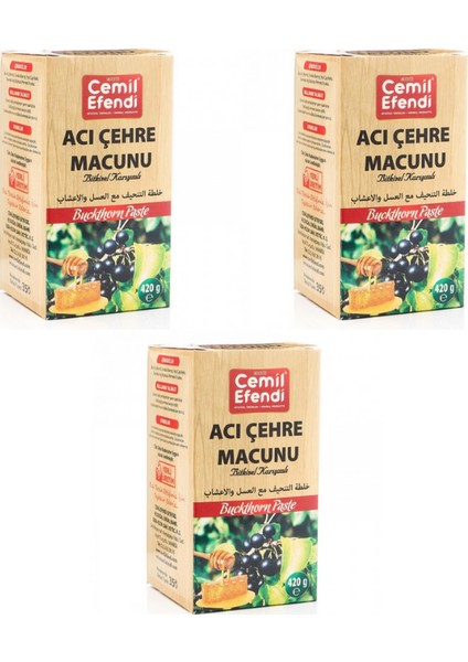 Ballı Pekmezli Acı Çehre Macunu 3 'lü 420 gr