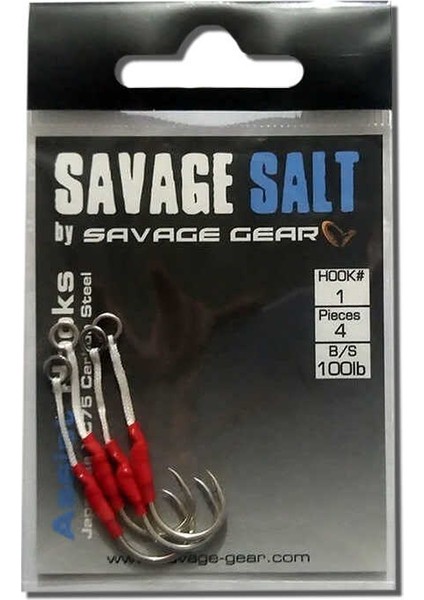 Savage Gear Assist Hook 4 Adet Assist Iğne