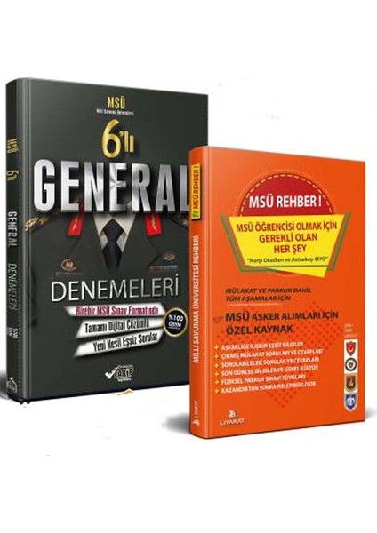 2021-MSÜ Sınav Seti 2’li - MSÜ-General 6’lı Deneme - MSÜ Problem Çözüldü
