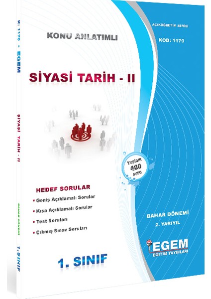 Siyasi Tarih-II Konu Anlatımlı Soru Bankası-Bahar Dönemi (2. Yarıyıl)