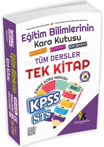 2021 KPSS Eğitim Bilimlerinin Kara Kutusu Tüm Dersler Tek Kitap Konu Özetli Tamamı Çözümlü Sor Bankası