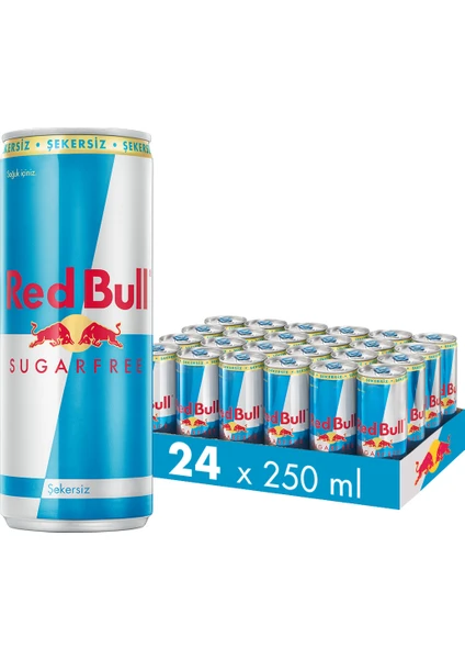 Red Bull Enerji İçeceği Şekersiz 24x250 ml