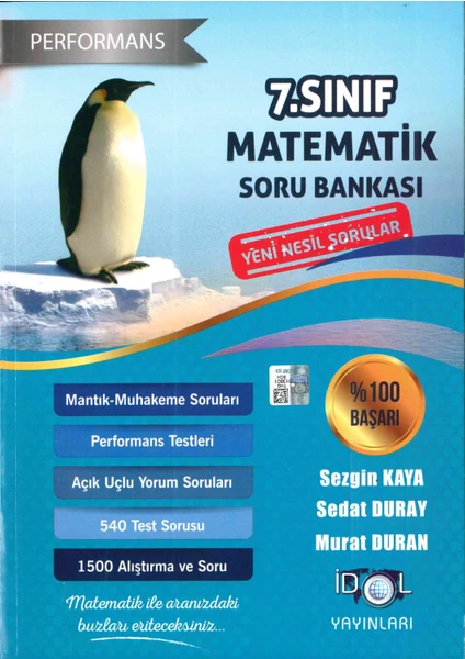 İdol Yayınları 7. Sınıf Matematik Performans Soru Bankası