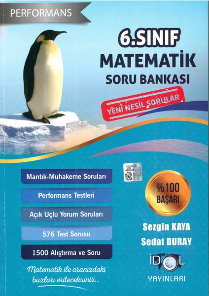 İdol Yayınları 6. Sınıf Matematik Performans Soru Bankası