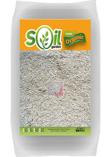 Soil Garden Beyaz Pomza 20 lt 4-8 ml  Volkanik Tüf , Lav Taşı , Lav Kırığı, Tarım Pomzası , Madeni Pomza ve Halk Arasında Ponza Adıyla Geçer