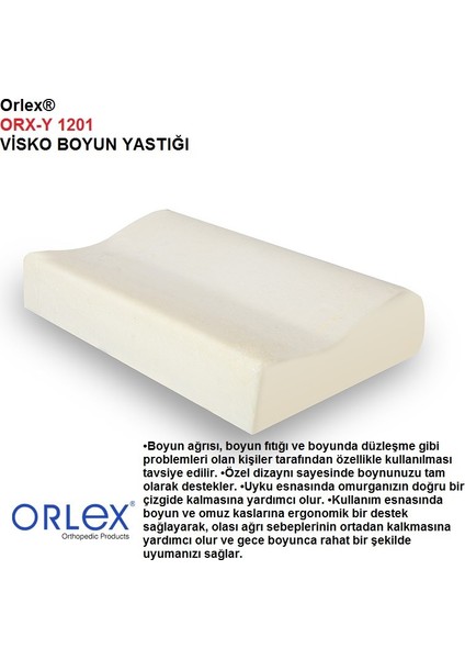 ® ​​​​​​​orx-Y 1201 VİSKO Boyun Yastığı