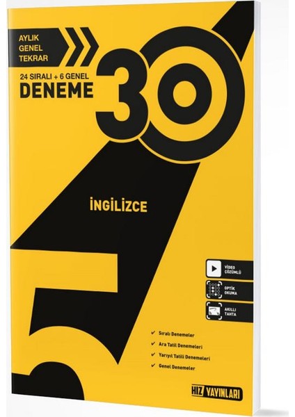 Hız Yayınları 5. Sınıf İngilizce 30'lu Deneme