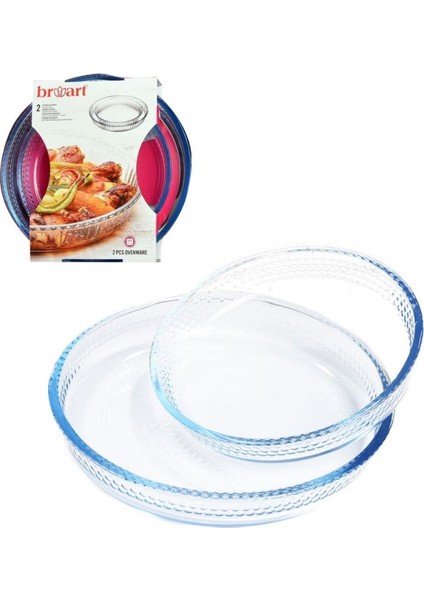 Borart Petekli Ikili Cam Tepsi 1700CC + 3000CC