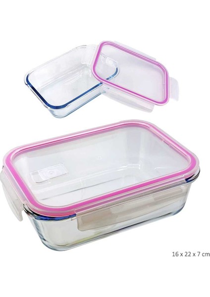 Borart Plastik Kapaklı Fırın Kabı 1500 cc.