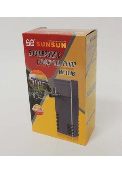 HJ-111B Iç Filtre 2 Watt 200 Lt/h Mini Şelale Aparatlı Akvaryum Iç Filtre