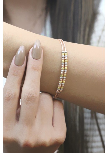 Dorissa Alrın Yaldızlı Rose Gümüş Bilezik fiyatları