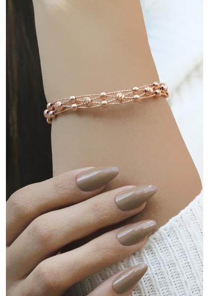 Dorissa Rose Gümüş Sarma Bilezik