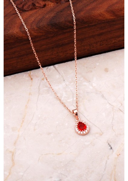 Lal Rose Gümüş Mini Damla Kolye 7041 fiyatları