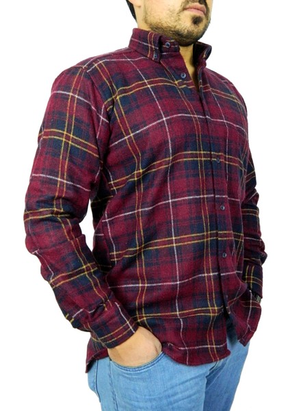 Erkek Regular Fit Pamuklu Oduncu Gömlek BGL-ST00813