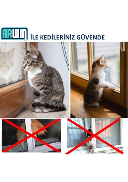 Arwin Kapı Pencere Kademeli Havalandırma Kolu Pvc Emniyet Kilidi Sol Açılım
