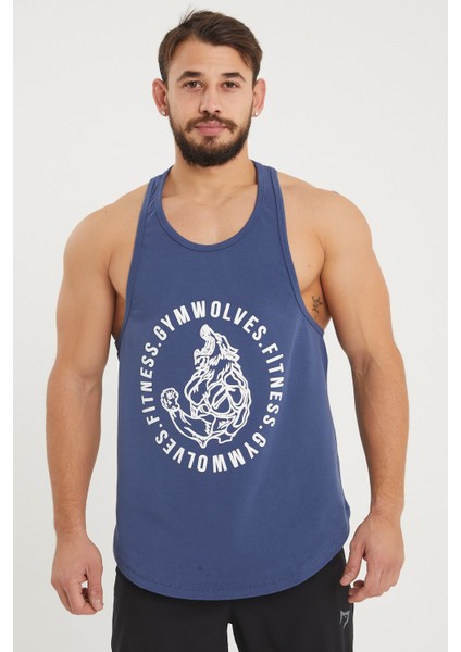 Erkek Spor Atleti | Stringer | Workout Tanktop | Wolf Serisi