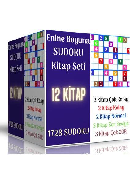 Başlangıçtan Ileri Seviyeye Sudoku Kitap Seti (12 Kitap)