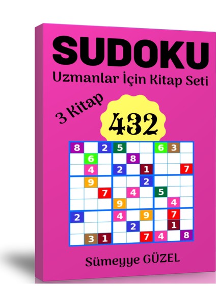 Uzmanlar Için Çok Zor Sudoku Kitap Seti (3 Kitap)