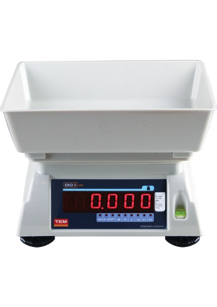 Eko LED Çift Ekran Çukur Kefe Tartım Terazi 30 kg
