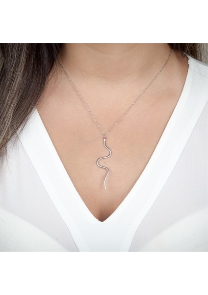 Yılan Figürlü Gümüş Kadın Kolye fiyatları
