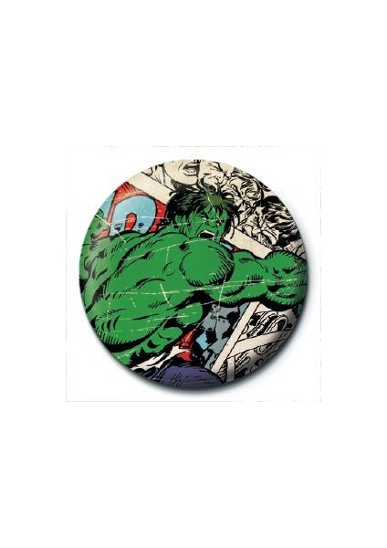 Rozet Marvel Retro Hulk Comic