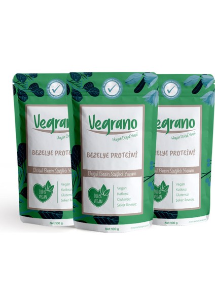 Bezelye Proteini Tozu 3 x 100 gr