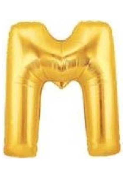 Altın Sarısı Folyo Harf Balon 1 Metre