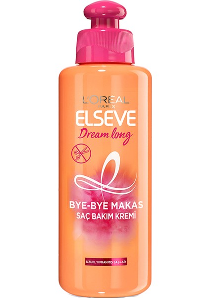 Loreal Paris Elseve Dream Long Bye Bye Makas Saç Bakım Kremi 200 ml