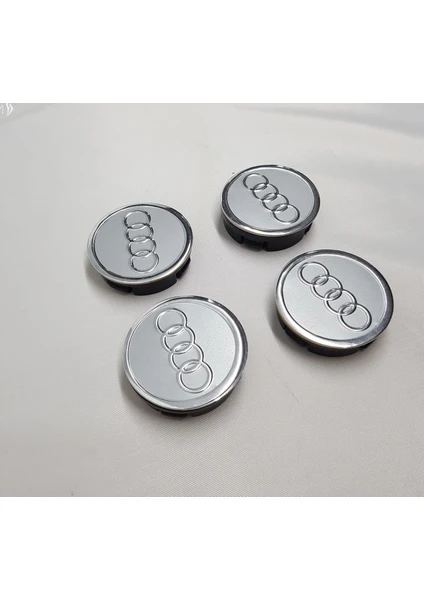 Duru Doruk Jant Göbeği Audi 65/60 (60MM Yuva) 4'lü Set Silver