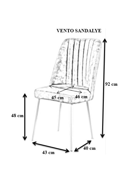 Soho Vento Sandalye, Mutfak Sandalyesi, Yemek Odası Sandalyesi, Yemek Masası Sandalyesi modelleri