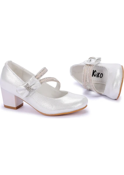 Kiko Kids 750 Vakko Günlük Kız Çocuk 4 cm Topuk Babet Ayakkabı