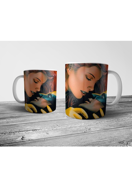 Wolverine ve Jean Grey Kupa Bardak Model 1