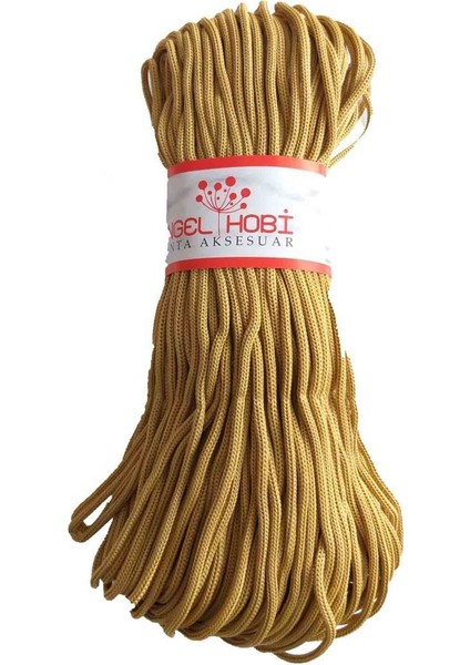 Angel Çanta Akssesuar Polyester Rulo Makrome Hardal Sarı 5mm