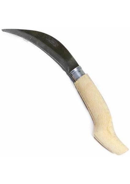 Katlanır Bahçe Ot Bıçkısı Ahşap Saplı Bağ Budama Çakısı 28CM No:2