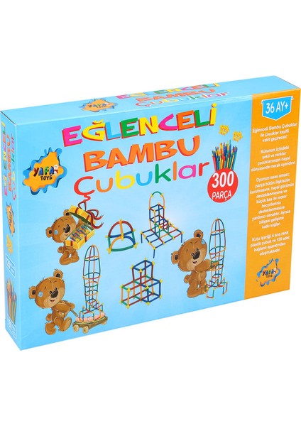 Yafa Toys Eğlenceli Bambu Çubuklar 300 Parça