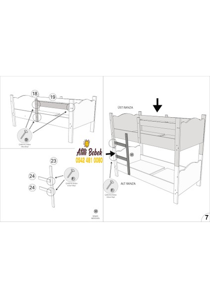 Afilli Ranza Ikili Ayrılabilen Mdf Profilli 90X190 Somon