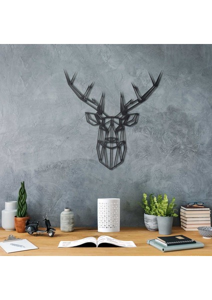 Geyik 2 Dekoratif Metal Duvar Tablosu